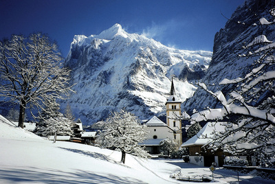 Luxury chalets and hotels in Grindelwald resort, Switzerland