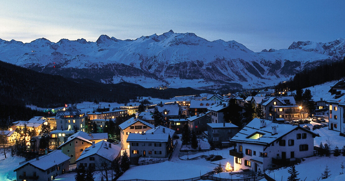 Luxury resort St Moritz