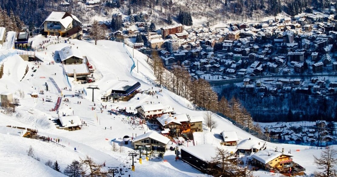 Luxury ski resort Courmayeur Italy