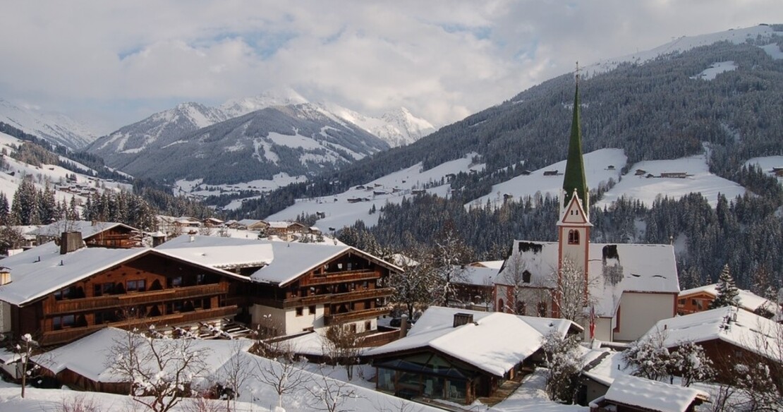 Alpbach ski resort Austria