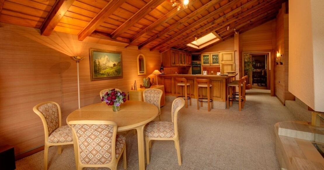 Chalet Zen Penthouse Zermatt - Dining area