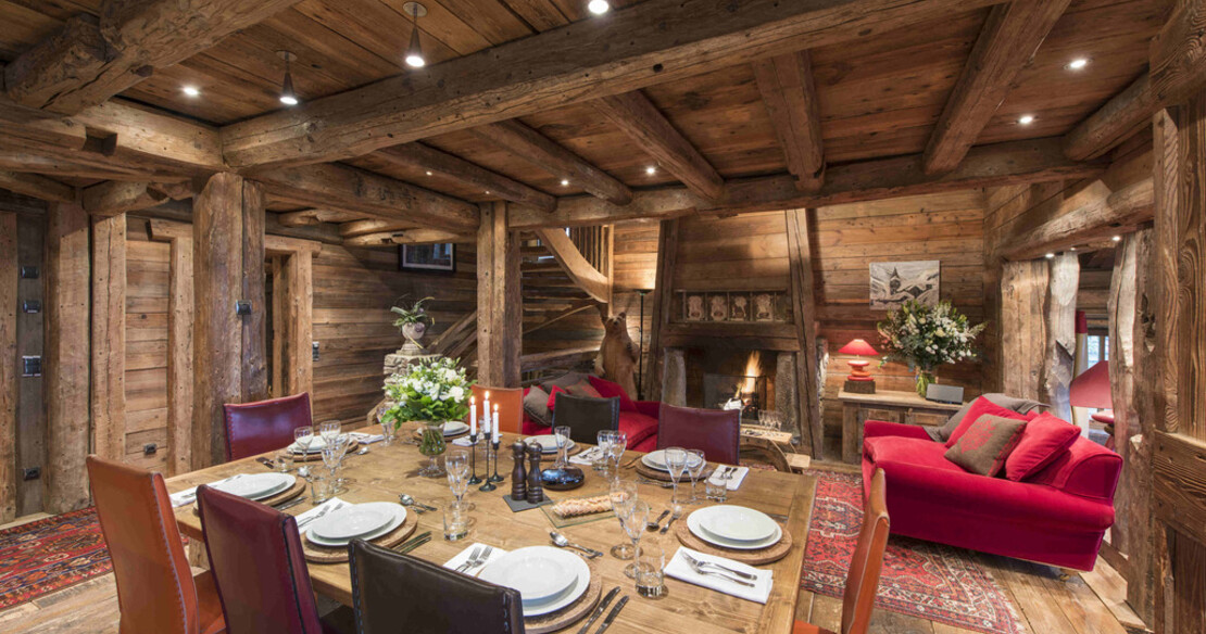 Chalet Montana Courchevel 1850 - dining room table