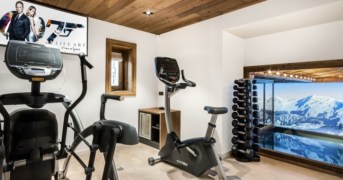 Chalet 1550, Courchevel Village, gym fitness room