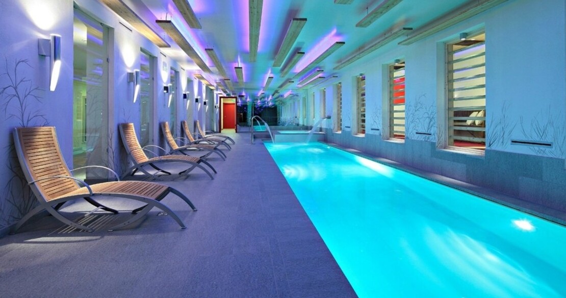 Hotellerie de Mascognaz, Champoluc, the modern swimming pool