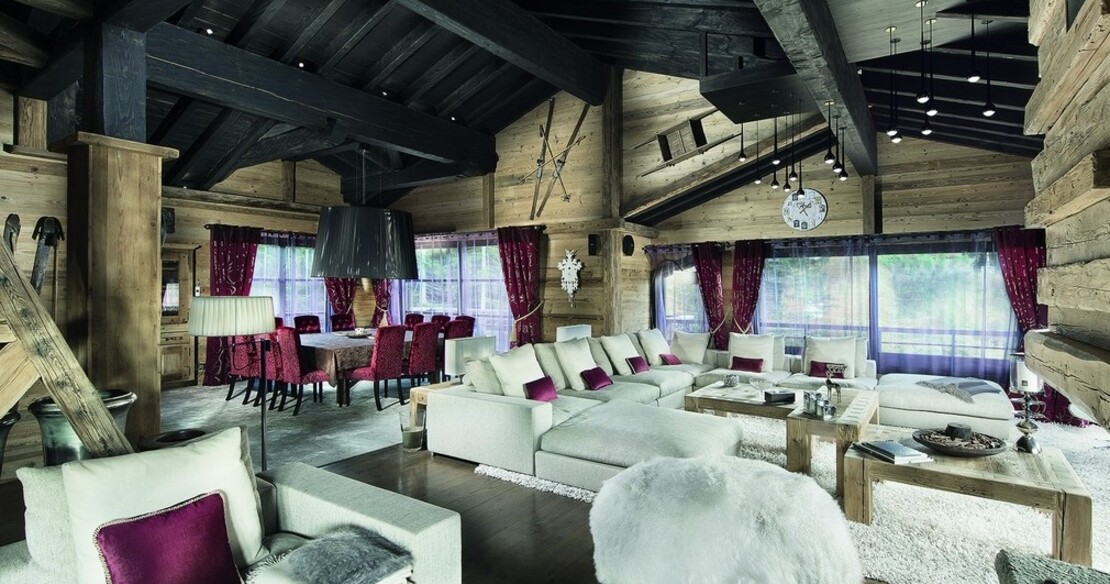 Chalet Black Pearl Courchevel lounge