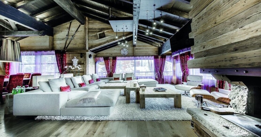 Chalet Black Pearl Courchevel lounge 2