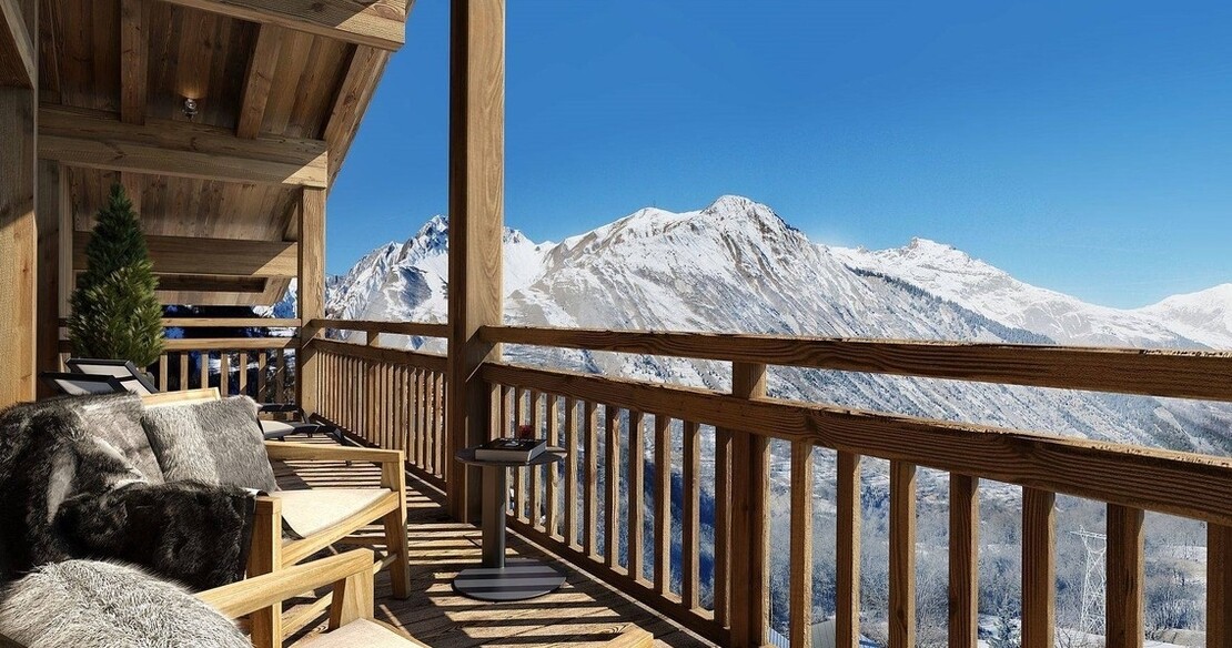 Chalet Pure White Crystal - balcony