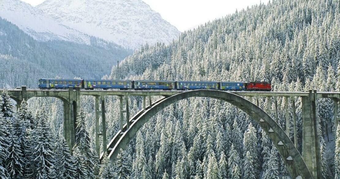 Arosa ski resort - train